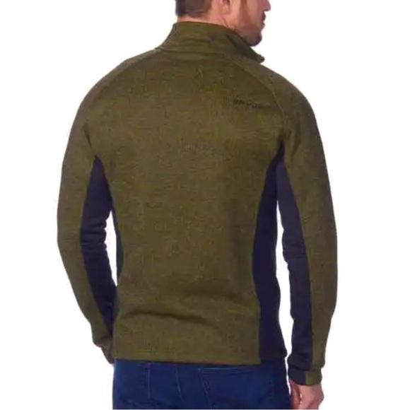 NEW! Spyder Men's Outbound 1/2 Half Zip Midweight Core Sweater Olive Green SZ M - Picture 2 of 13